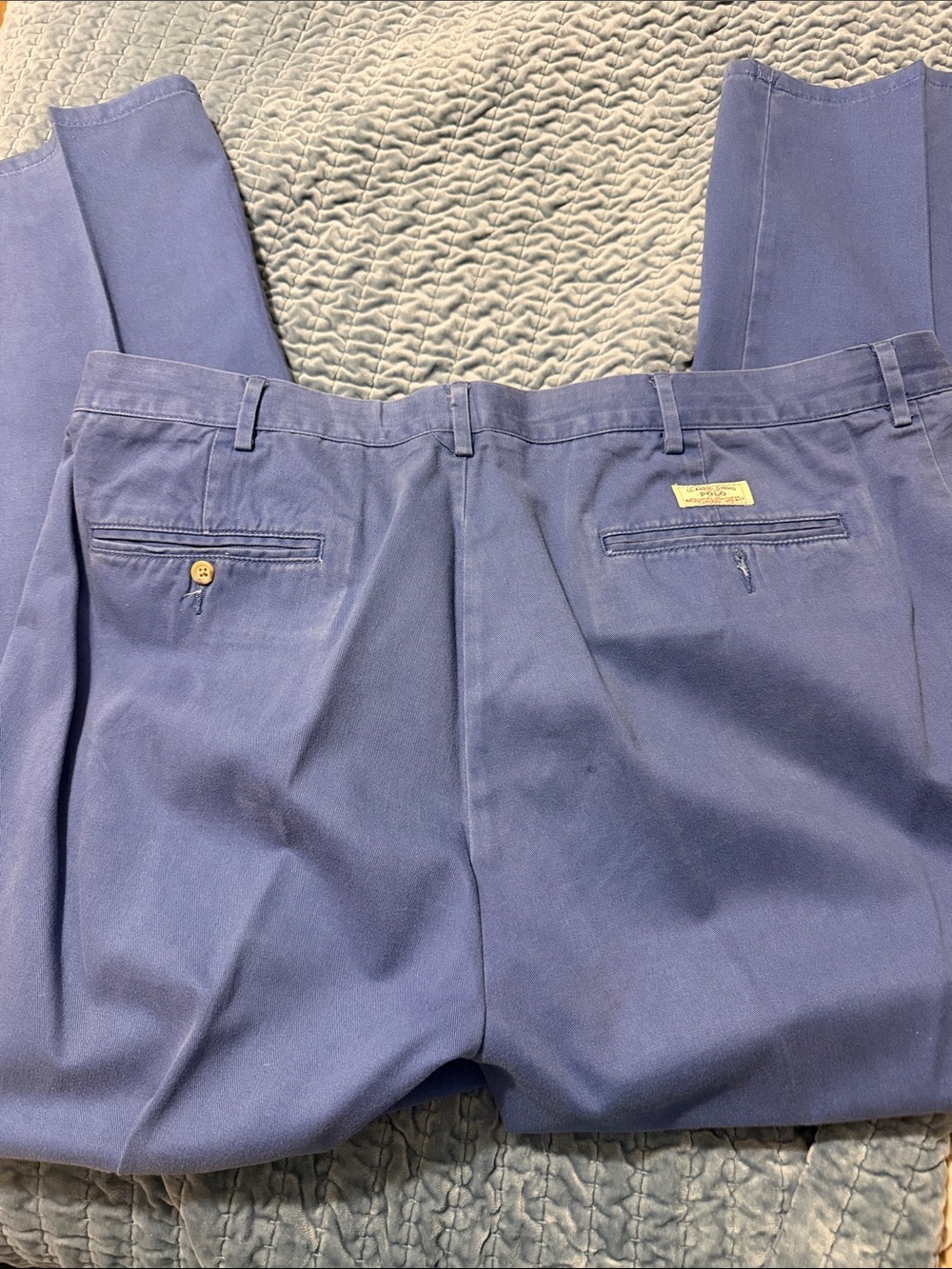 Men’s Chinos in Periwinkle Blue — Tailored Casual Trousers